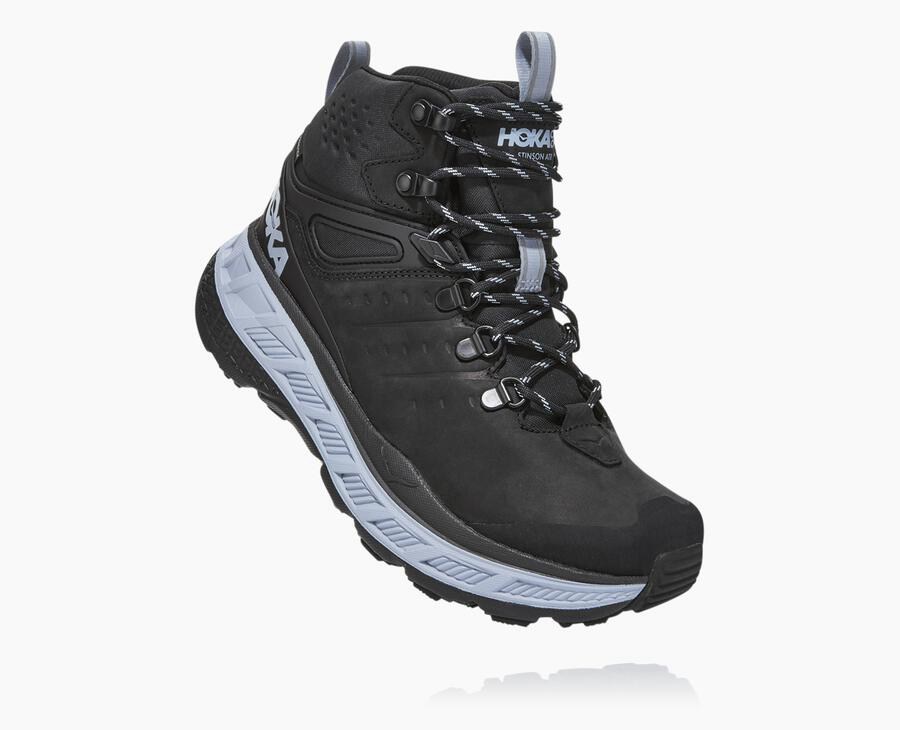 Hoka Australia One One Stinson Mid GORE-TEX - Womens Hiking Boots Black - OKSGV-3162